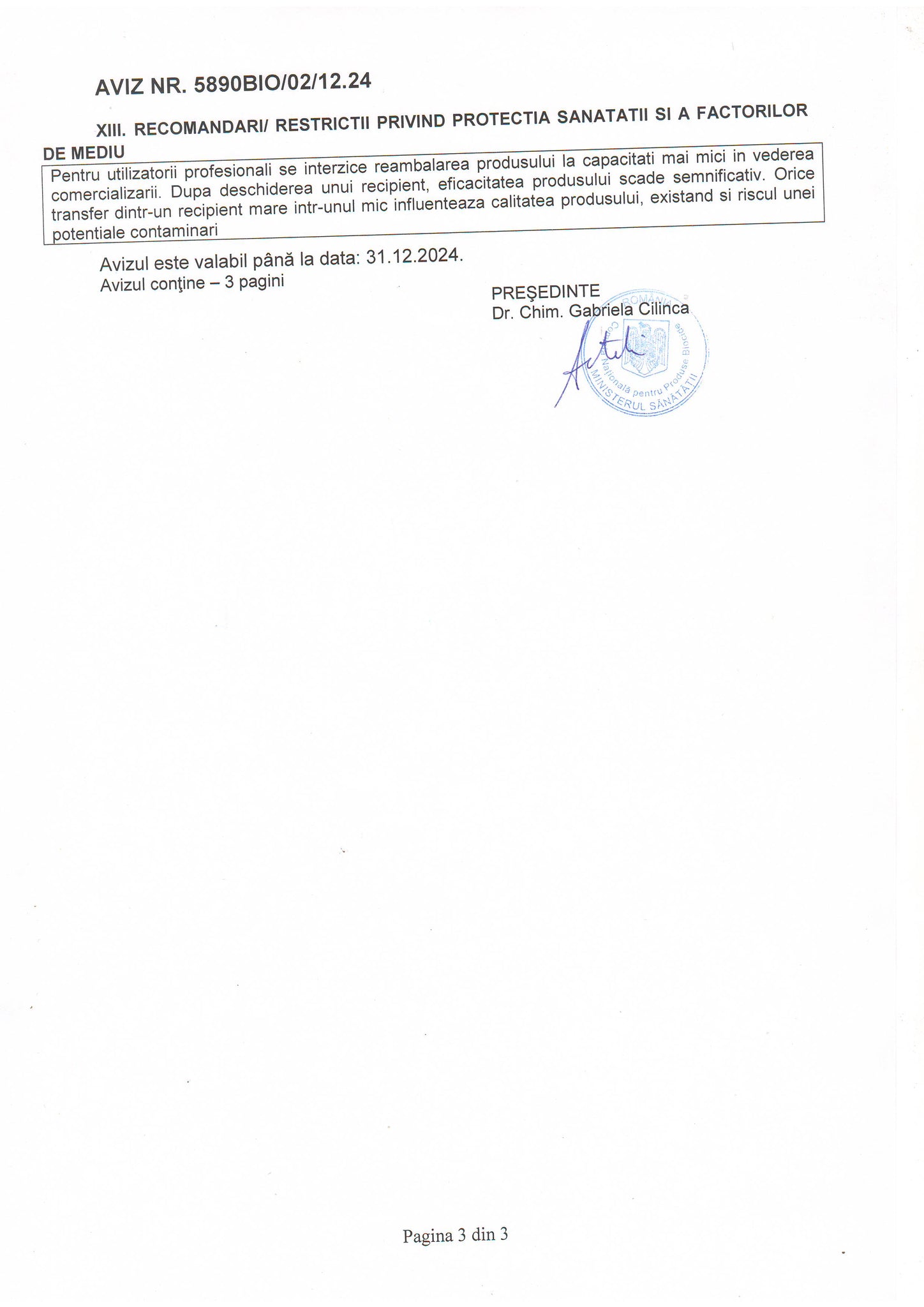 Dezinfectant pentru suprafete Arca Lux,Bidon 20 L