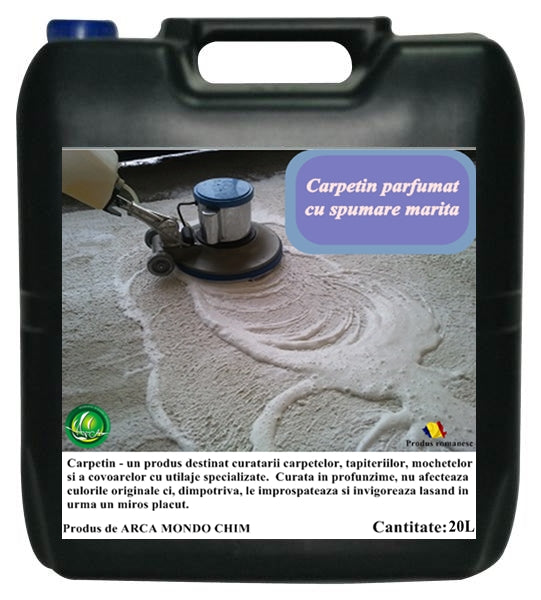 Solutie pentru covoare Carpetin parfumat cu spumare marita, Bidon 20L